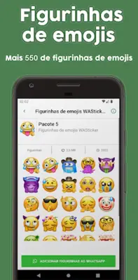 Emojis Stickers WASticker android App screenshot 3